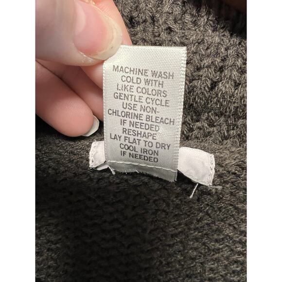 Y2K Style Cache Sweater Green Women's Large Knit Faux Fur Trim Forest Fairy Boho - Picture 7 of 9